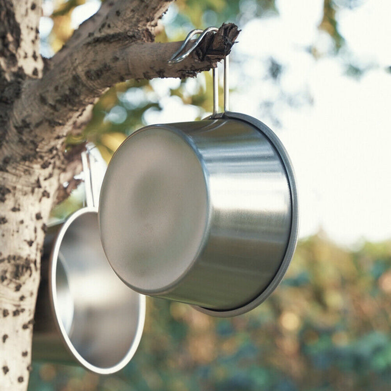 Stainless Steel Bowl Cup Practical for Outdoor Camping Backpacking Bowl