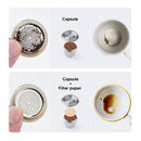 For Nespresso Steel Refillable Reusable Coffee Capsule Pods Filter_