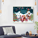 11CT Printed Full Cross Stitch DIY Christmas Hand Painting Living Room Decor Kit