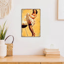 Rust Free UV Protected Metal Women Sign Bar Wall Home Poster (9222 (3)) Newly