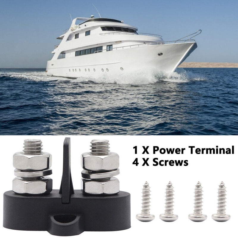 Bus Bar Terminal Blocks Heavy Duty M8 Power Distribution Stud for RV Boat Parts