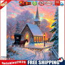 Snow Scene Drawing Frameless DIY Oil Paint by Numbers Canvas Home Decor Kit