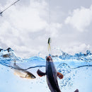 15.5cm 15g Bionic Squid Sea Fishing Lures Artificial Wobbler Bait (Blue) Newly