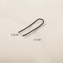 Women Minimalist Party Club Geometry Simple U Earrings Copper Line Ear Stud
