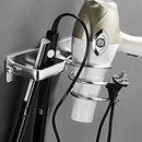 Wall Mounted Hair Dryer Storage Rack Bathroom Drier Blower Stand Hanger Holder