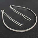 Rhinestone Headband Tassel Hair Band Women Elegant Shiny Headwear (Style 1)