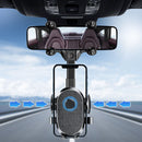 Car Phone Holder Phone Holder Rearview Mirror Stand One Button Lock For Tele