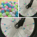 Bicycle Wheel Plastic Spoke Beads Colorful Bicycle Spoke Clip D6C2 Ball K1Q8