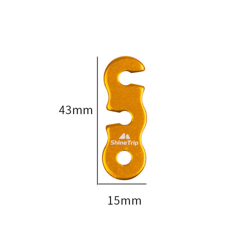 ShineTrip 10pcs Outdoor Camping Tent Rope Buckles S-Shaped Tensioner Fasteners