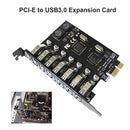7 Ports USB 3.0 PCI-E Expansion Card High Speed HUB Adapter PCI Express Extender