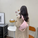 Casual Chain Underarm Bags Solid Shoulder Handbag Thick Chain Travel Daily Purse