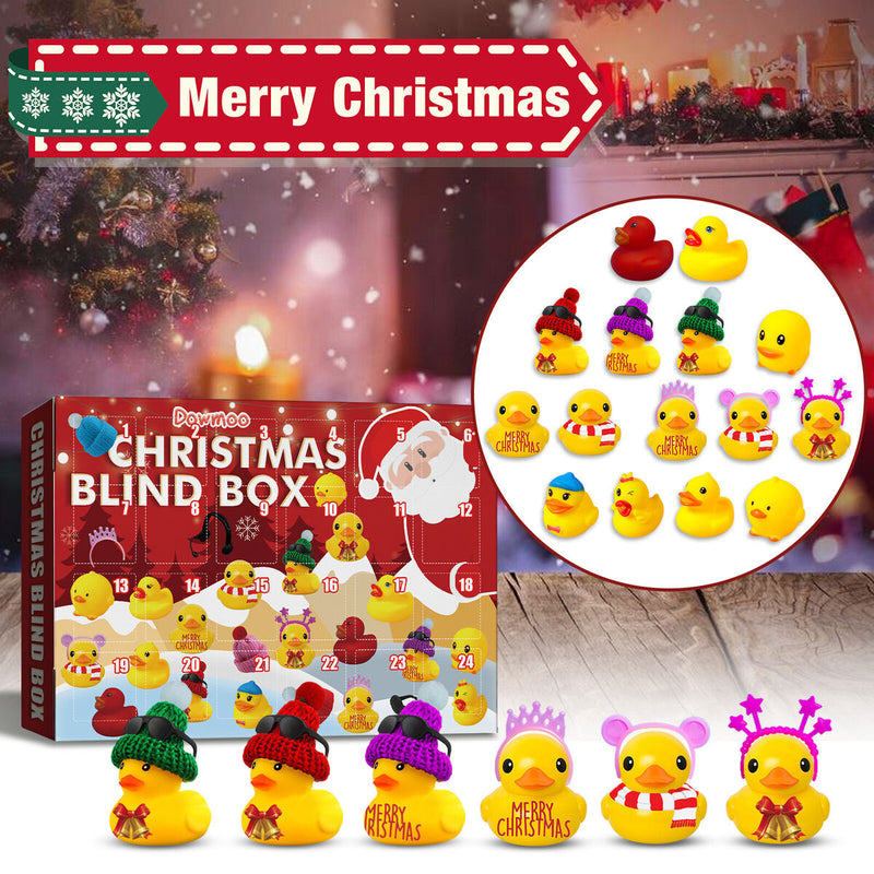 24 Grids Xmas Calendar Present Box Creative Ducks Toys Blind Boxes for Children