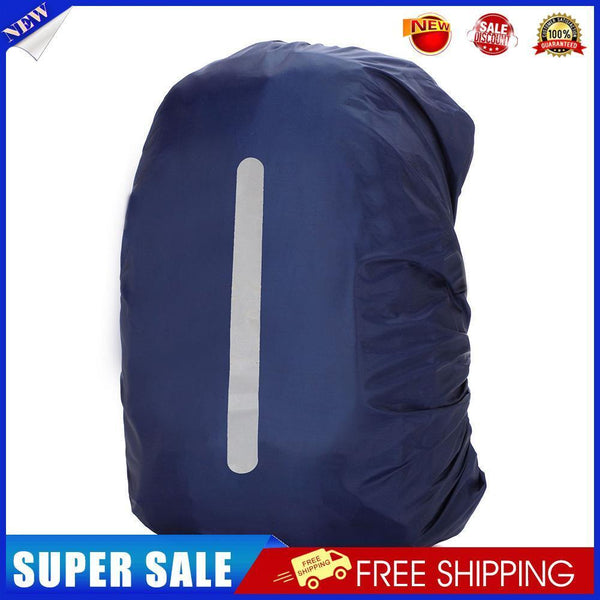 Reflective Waterproof Backpack Rain Cover Outdoor Safety Cover (Dark Blue)