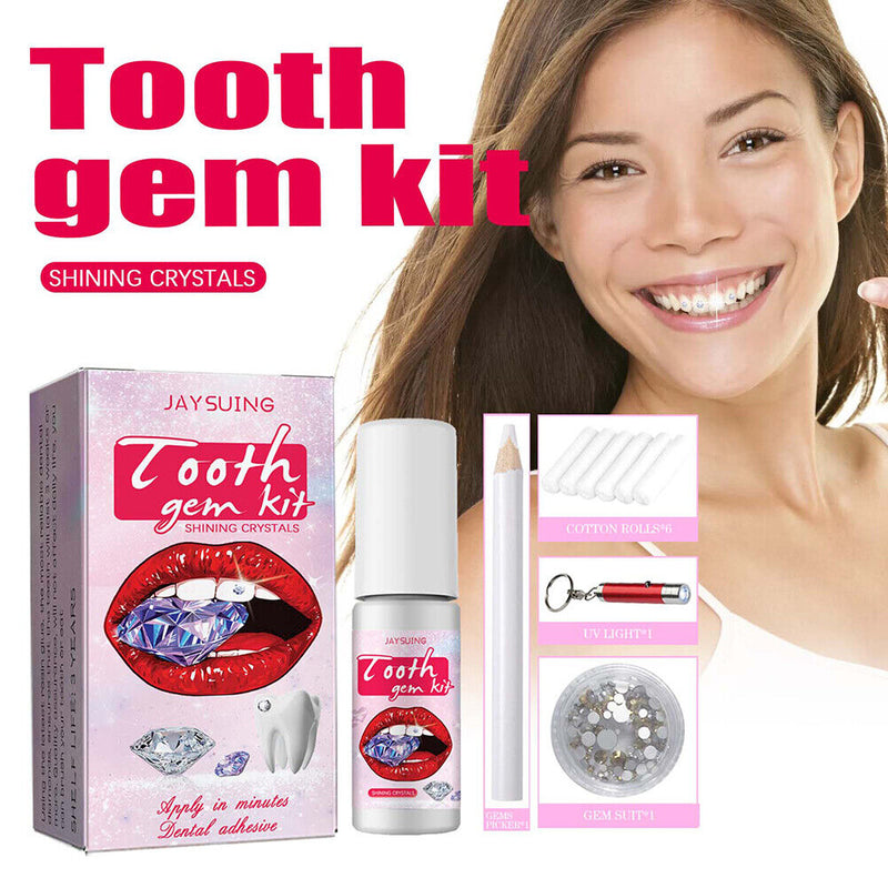 DIY Tooth Jewelry Gems Kit Sturdy Teeth Whitening Gem Kit Professional Ornament