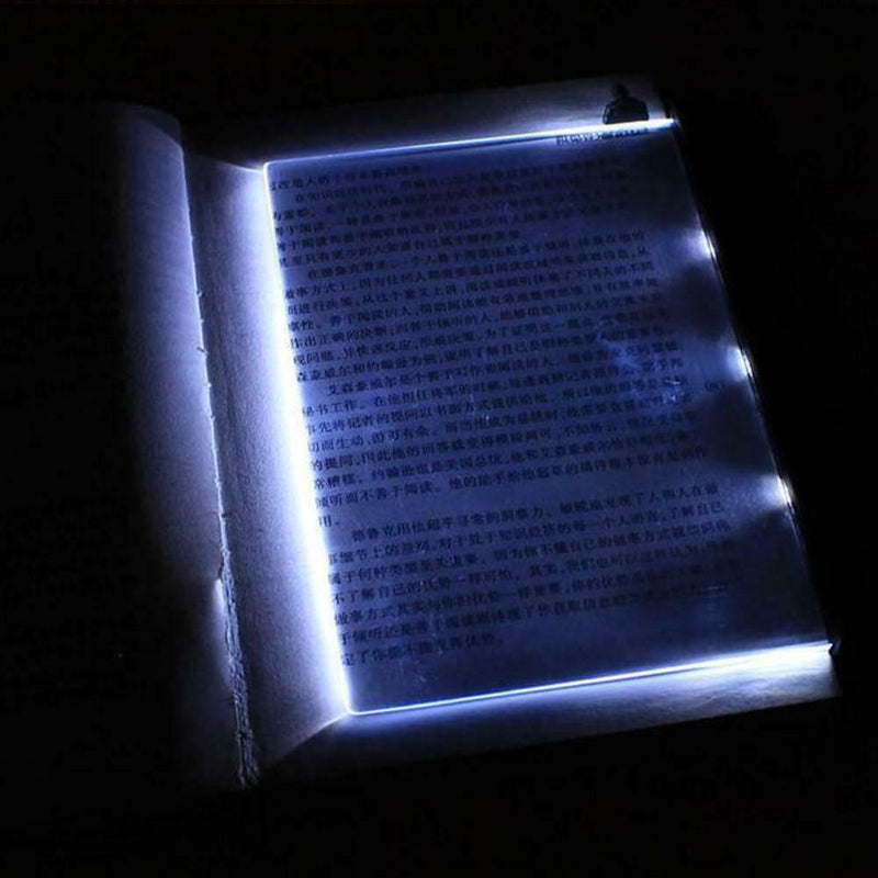 Creative LED Book Light Reading Night Flat Plate Portable Panel CarTravel O6G1