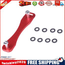 Aluminum Key Holder Organizer Clip Keychain Ring Pocket Keys Wallet (Red)