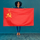 CCCP Red Flag Union of Soviet Socialist Republics Russian Banner (90x60cm) Newly