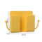 Adhesive Remote Control Mobile Phone Charging Plug Organizer Rack (Yellow) Newly