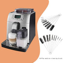 10pcs Coffee Machine Cleaning Brushes Stainless Steel Nylon Tube Brush Set Newly