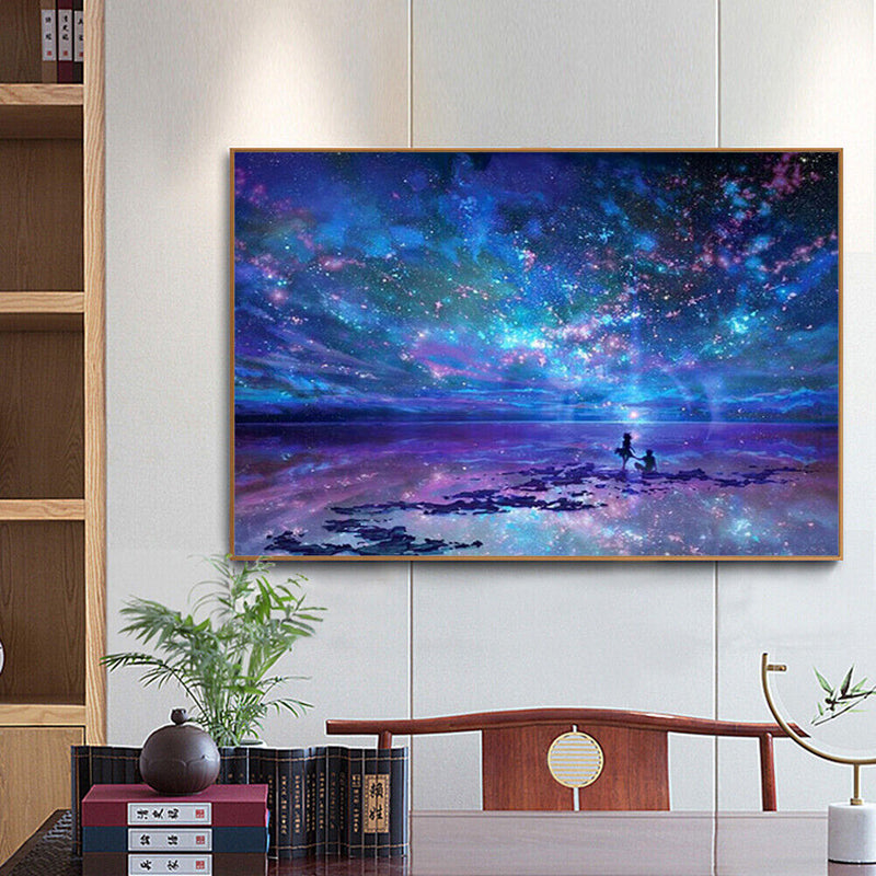DIY Starry Sky Cross Stitch 5D Full Square Drill Diamond Painting Embroidery Art