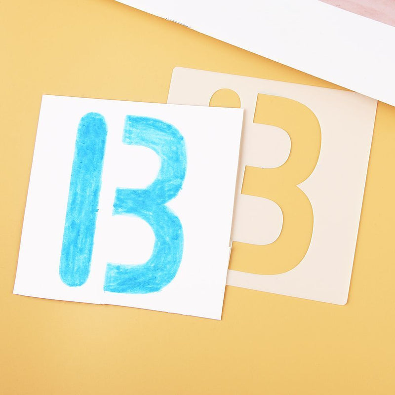 Decorative Layering Stencils Scrapbooking Alphabet Number  Embossing Template