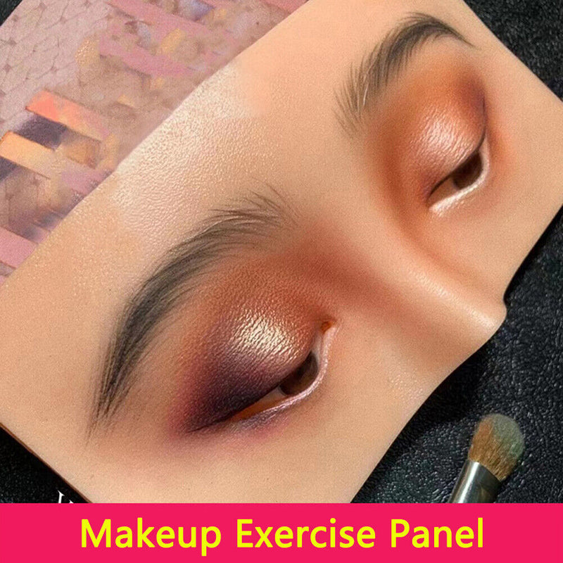 Realistic Silicone Eyes Face Makeup Practice Board Bionic Skin Make Up Pane
