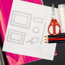 Flower Square Border Paper Cut Dies Stencil Silicone Seal Stamp Mold (C) Newly