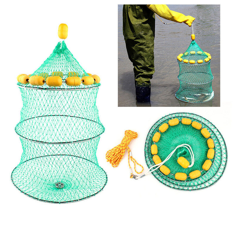 Folding Multiple Floating Ball Fishing Guards Net Catch Trap Fishing Accessories