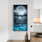 Dolphin Moon Oil Paint By Numbers DIY Handpainted on Canvas Wall Pictures