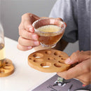 Anti-scald Mat Wood Pads Coffee Mug Pad Lotus Root Slice Tea Cup Mats