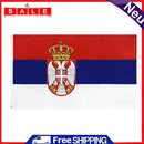 90x150cm Serbia Flag Polyester Printed Banner Bunting Indoor Outdoor Decorations