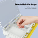 Double Sided Fishing Hooks Lures Bait Fishing Tackle Case (Movable Baffle)