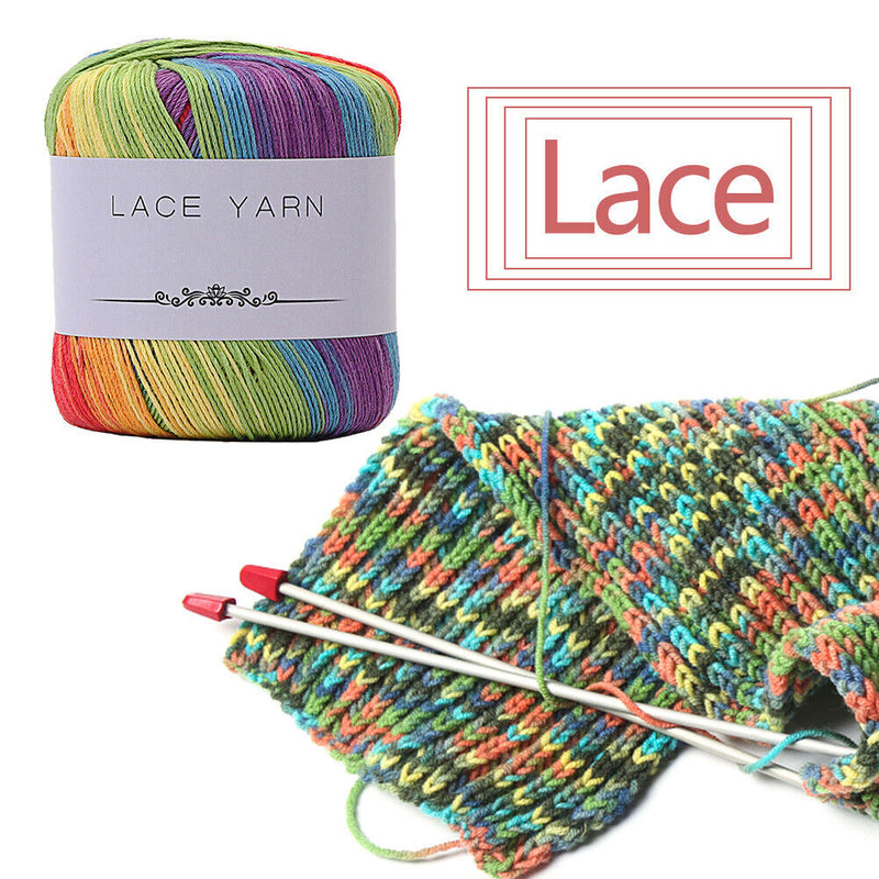 40g 10 Beach Worsted Section-Dyed DIY Crochet Thread Hand Knitting Sweater Yarn