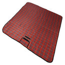 Picnic Blanket Mat Waterproof Outdoor Camp Travel Beach Plaid Rug (Red) Newly