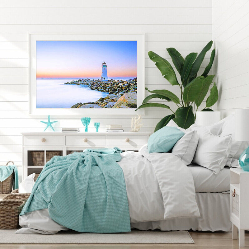 Lighthouse 50x40cm Oil Paint By Numbers Picture DIY M786