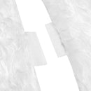 Pure White Hairy Christmas Plush Tree Skirt Home Party Decor Crafts (90cm)