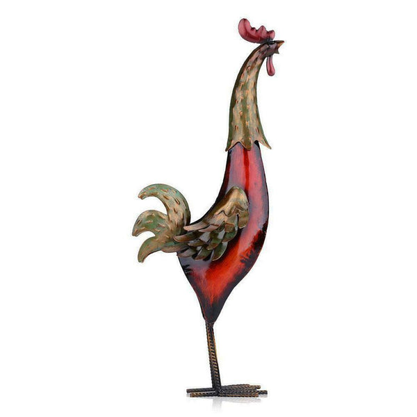 Colorful Tin Rooster Creative Ornament Modern Metal Crafts Decorative Y5A1