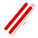 2x Car Reflector Stickers Rearview Mirror Reflective Warning Tape (Red) Newly