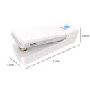 Portable Heat Sealer Rechargeable Food Snack Storage Bag Sealing (White) Newly
