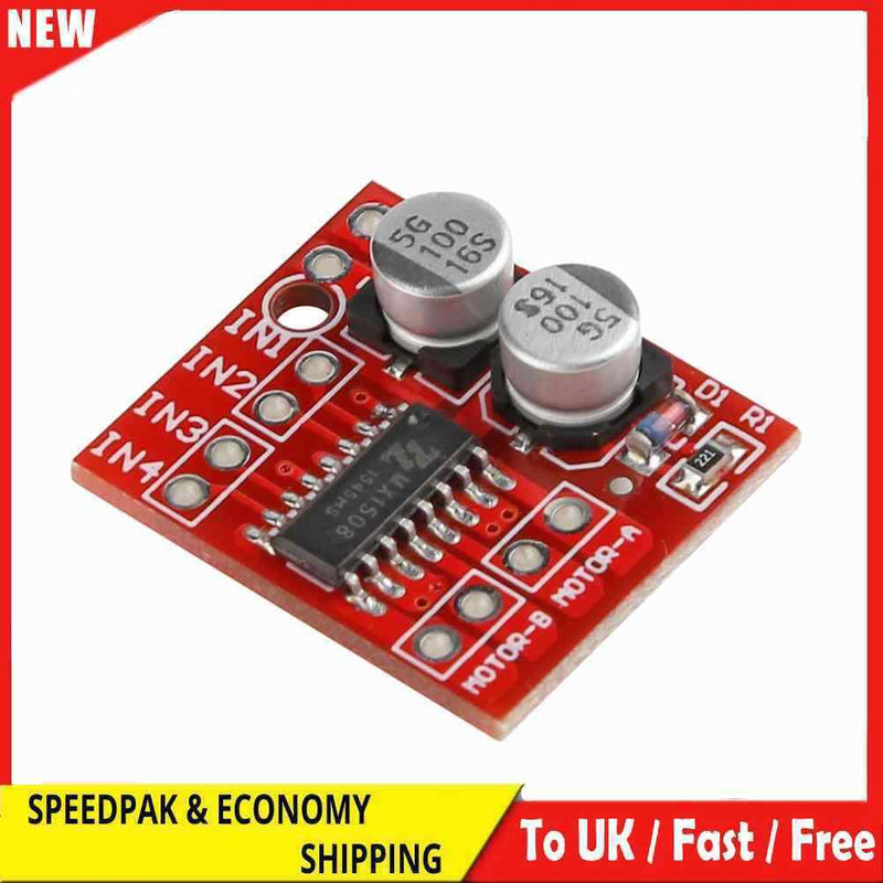 Mini L298N 2 Way Reversing PWM Speed Dual H Bridge DC Motor Drive Module
