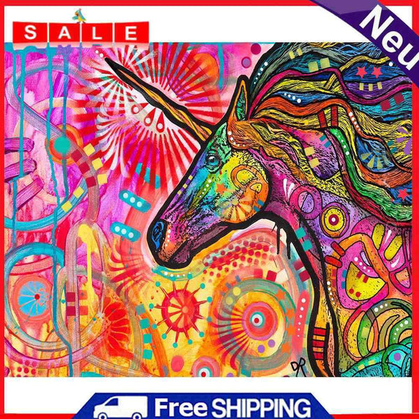 Oil Paint By Numbers Picture DIY Painting Doodle Abstract Acrylic Paint Decor