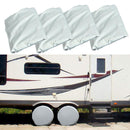 4 parts / set tire covers aluminum foil tires sunscreen films for Au