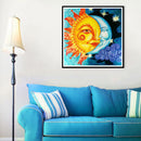 5D DIY Full Drill Diamond Painting Sun and Moon Embroidery Mosaic Home Decor Kit