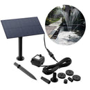 Solar Panel Kit Water Pump Pond Fountain Pool Submersible Outdoor Garden H4B4