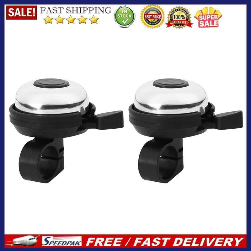 2x Safety Cycling Bicycle Handlebar Ring Aluminum Horn Sound Alarm Bicycle