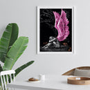 DIY Full Round Drill Rhinestone Diamond Painting Angel Wings Handwork Home Decor