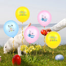 5pcs Bunny Kids Party Festival Latex Easter Day Balloons Decoration