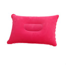 Travel Car Hiking Camping Rest Square Inflatable Air Pillow Flocking Cushion