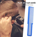 Hairdressing Carbon Anti-static Comb Wide Tooth Hair Clipper Comb (Blue)