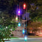 LED Solar Wind Chime Lamp Color Changing Wishing Bottle Hanging Light (A) Newly